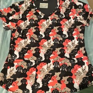 Sketchers Scrub Top- dogs